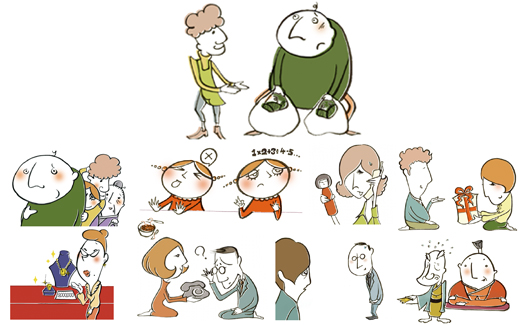 NHKのWEBコンテンツイラスト